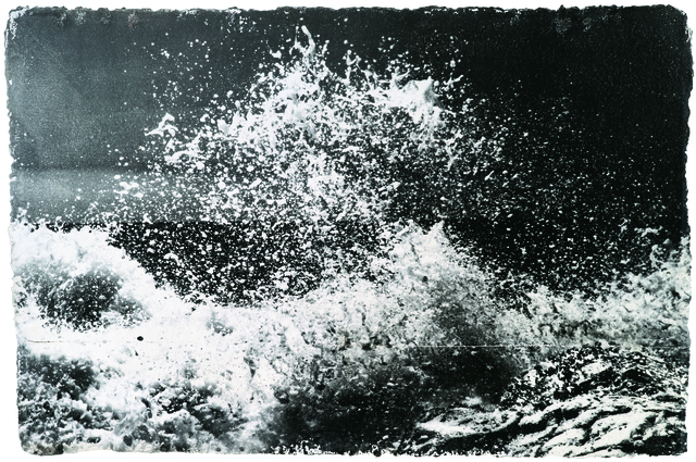 Shao Wenhuan 邵文欢, ‘Crashing Waves II 激浪II’, 2017, Photography, Photography, negative painting, silver halide gelatin emulsion, oil on canvas, Rasti Chinese Art