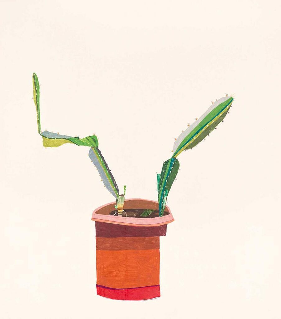 Jonas Wood - Cactus in a Pot