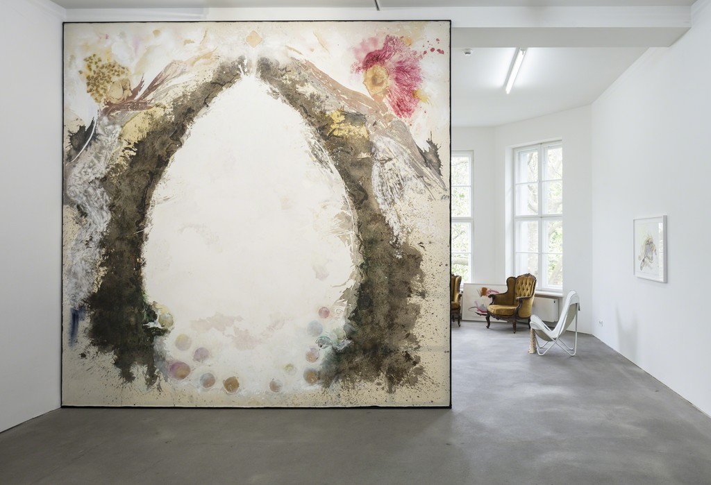 Installation view, Lucy Dodd, 'Lake in the Sky', Sprüth Magers, Berlin, April 29 - June 17, 2017
Photography by Timo Ohler Installation view, Lucy Dodd, 'Lake in the Sky', Sprüth Magers, Berlin, April 29 - June 17, 2017
Photography by Timo Ohler