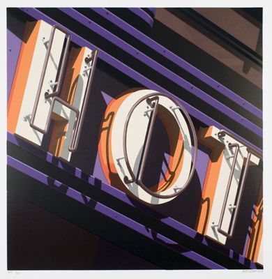 Robert Cottingham, ‘Hot’, 2009, Print, Silkscreen, Kunzt Gallery