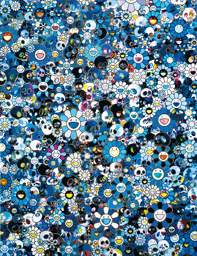 Takashi Murakami, ‘BLUE FLOWER & SKULLS’, Marcel Katz Art