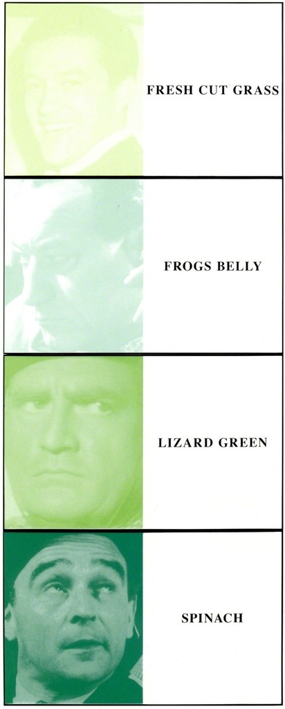 JOHN BALDESSARI
"Prima Facie (Fifth State) Fresh Cut Grass/Frogs Belley/Lizard Green/Spinach (in 4 parts)", 2005 JOHN BALDESSARI
"Prima Facie (Fifth State) Fresh Cut Grass/Frogs Belley/Lizard Green/Spinach (in 4 parts)", 2005