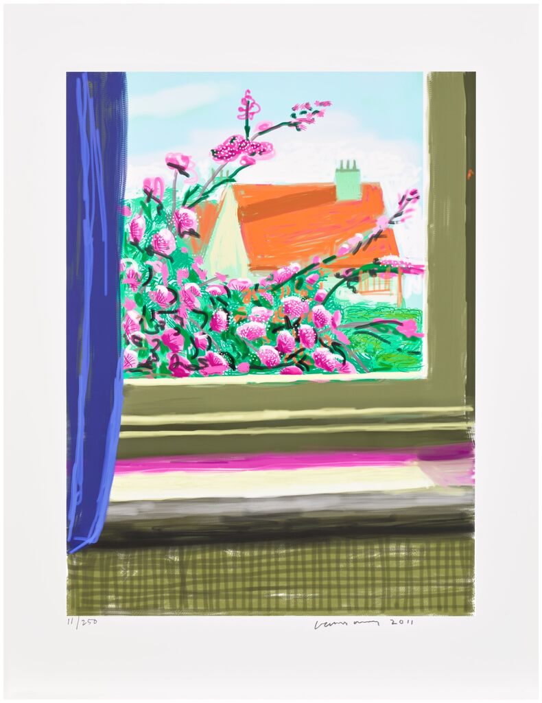 David Hockney - No. 778, 17th April 2011, from My Window: Art Edition D