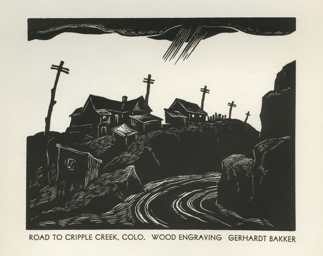 Gerhardt H. Bakker, ‘Road to Cripple Creek, Colo.’, 1936, David Barnett Gallery