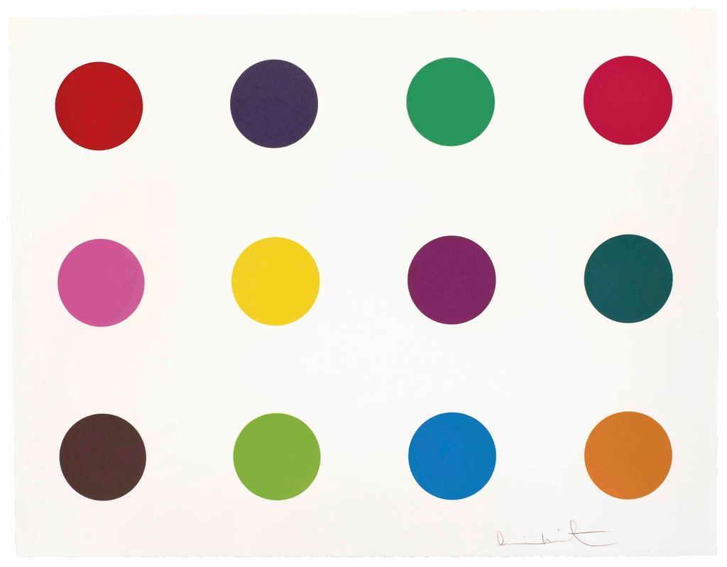 Damien Hirst - Methionine, from 12 Woodcut Spots