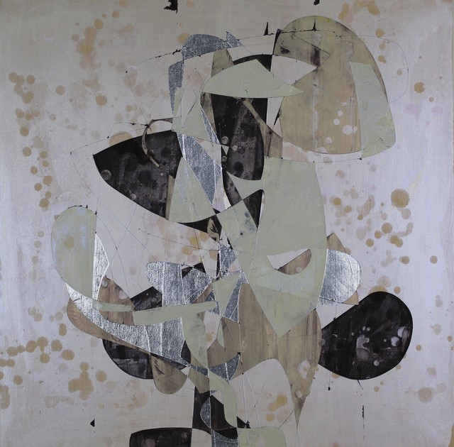 Jim Napierala, ‘Sam Therapy’, 2015, Painting, Flashe, aluminum leaf and acrylic on wood panel, Susan Eley Fine Art