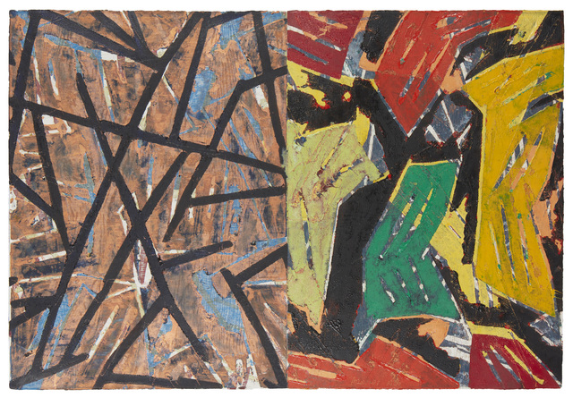 Charles Arnoldi, ‘Untitled’, 1988, Painting, Oil and acrylic on rag paper, John Moran Auctioneers