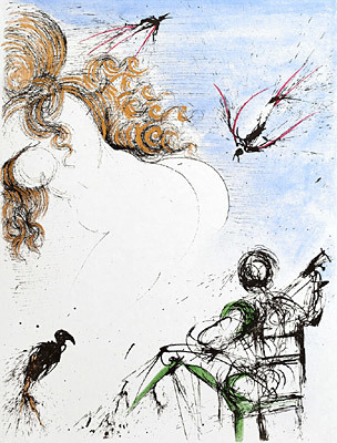 Salvador Dalí, ‘Woman with Parrot’, 1967, Galerie d'Orsay