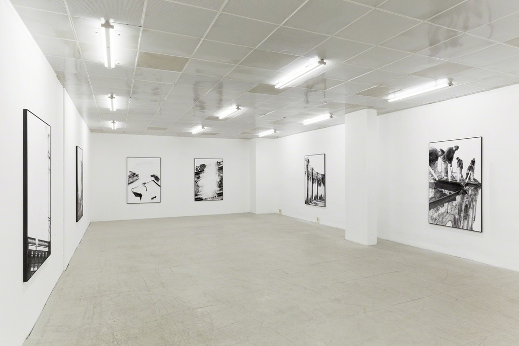 Installation view of: Daniel Poller – Der große Gewinn, series of 11 erased pigment prints, all unique, solo show, G2 Projektraum // G2 Kunsthalle Leipzig, 13 Oct – 1 Nov 2017 © the artist Installation view of: Daniel Poller – Der große Gewinn, series of 11 erased pigment prints, all unique, solo show, G2 Projektraum // G2 Kunsthalle Leipzig, 13 Oct – 1 Nov 2017 © the artist
