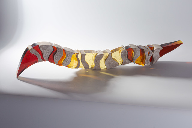 Zuzana Kubelková, ‘Tremors’, 2019, Sculpture, Kiln-cast glass, cut, Galerie Kuzebauch