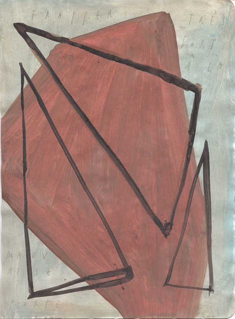 Arpaïs Du Bois, ‘frapper très fort à la mauvaise porte ’, 2020, Drawing, Collage or other Work on Paper, Mixed media on paper, GALLERY FIFTY ONE