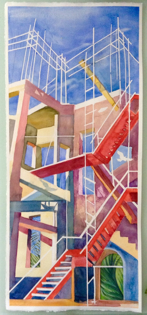 Claire Lambe, ‘Red Stairs’, 2016, Cross Contemporary Partners