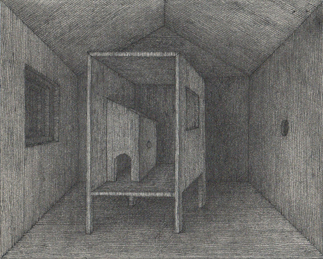 Hong Buhm, ‘unnamed room #1’, 2014, Drawing, Collage or other Work on Paper, Pencil, pen, ink, etching paper, Gallery SoSo
