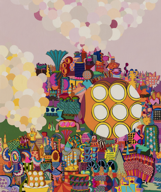 Eunmi Kim, ‘Blooming’, 2020, Painting, Acrylic,pen on canvas, Gallery LEE & BAE