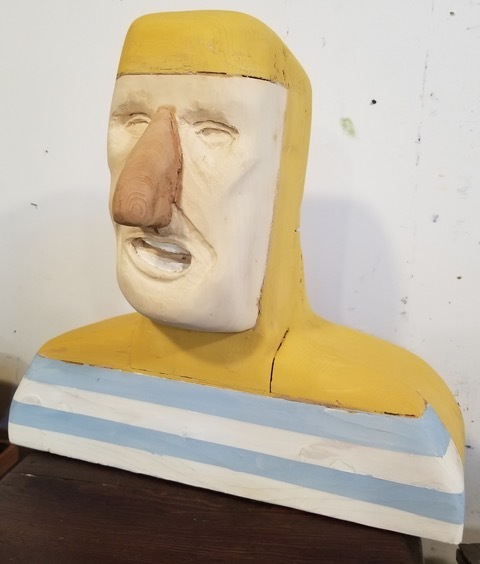 Matthew Dennison, ‘Inderstein’, 2020, Sculpture, Cedar, wood, milk paint, The Secret Gallery