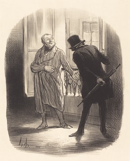 Honoré Daumier, ‘Ce logement est un peu cher, pour la place Royale...’, 1847, National Gallery of Art, Washington, D.C.