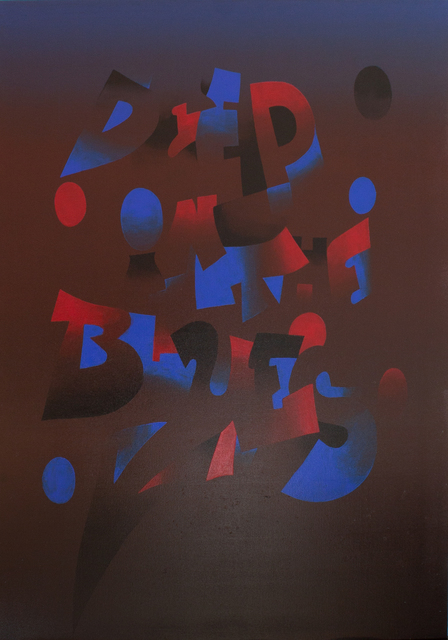 Louane, ‘Deep In The Blues’, 2019, Painting, Different types of paint on canvas, KOLLY GALLERY
