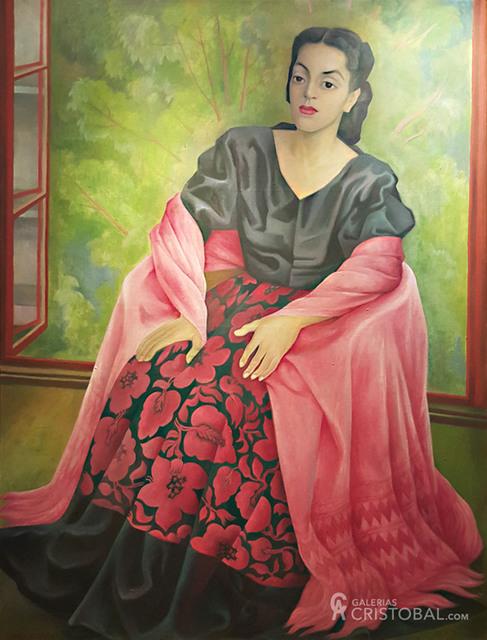 Diego Rivera, ‘"Dama Oaxaqueña"’, 1949, GALERÍAS A. CRISTOBAL