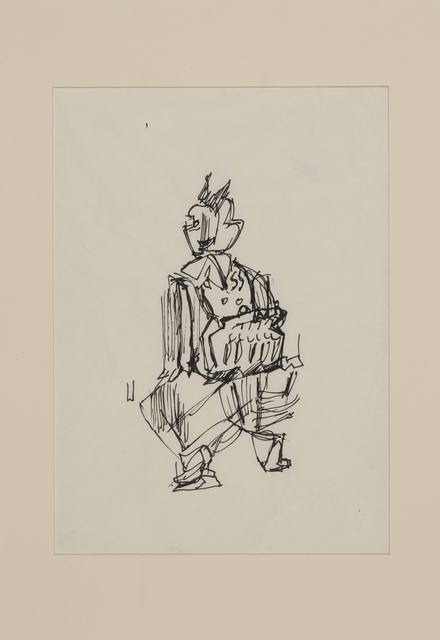 Siri Derkert, ‘Spårvagnskonduktris, skiss till Kvinnopelaren’, 1956-1958, Andréhn-Schiptjenko
