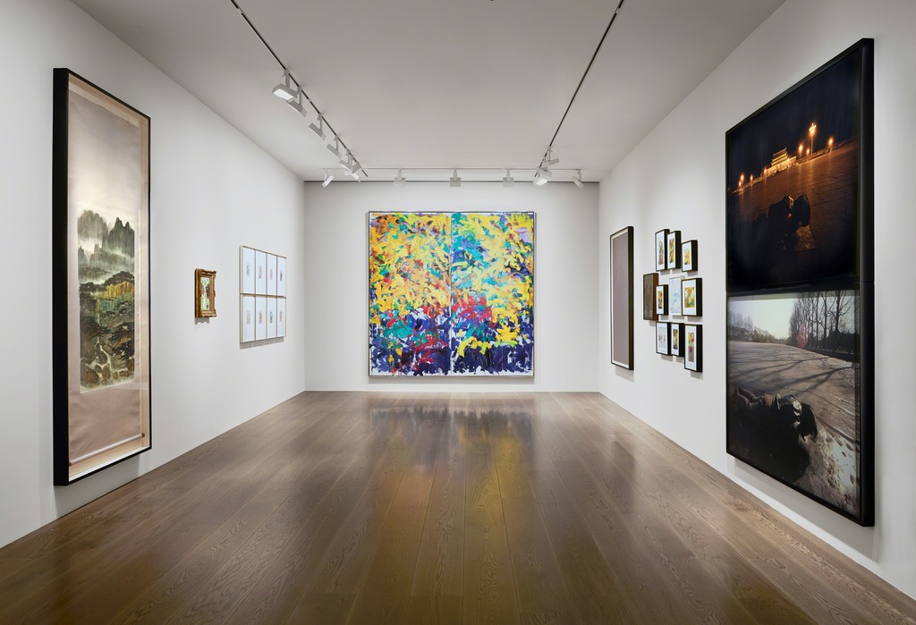Installation view of Return to Nature (Zao Xue Han Zhang), Lévy Gorvy, Hong Kong, 2019. Photo: Kitmin Lee. Fengmian Lin; Wassily Kandinsky © 2019 Artists Rights Society (ARS), New York; Dayu Wu; Joan Mitchell © Estate of Joan Mitchell; Liang Hao © Liang Hao; Liu Ye; Yinxian Wu; Piet Mondrian; Song Dong. Installation view of Return to Nature (Zao Xue Han Zhang), Lévy Gorvy, Hong Kong, 2019. Photo: Kitmin Lee. Fengmian Lin; Wassily Kandinsky © 2019 Artists Rights Society (ARS), New York; Dayu Wu; Joan Mitchell © Estate of Joan Mitchell; Liang Hao © Liang Hao; Liu Ye; Yinxian Wu; Piet Mondrian; Song Dong.