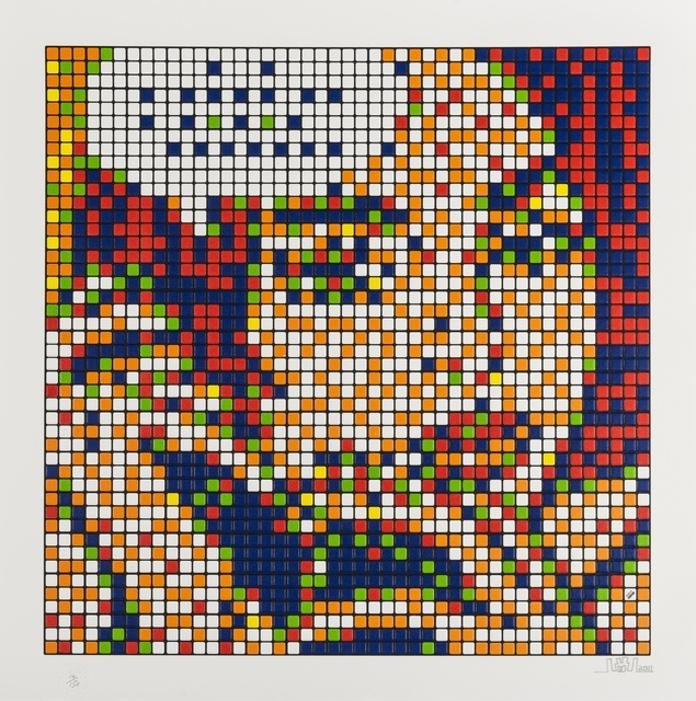 Invader, ‘OHH…ALRIGHT’, 2011, Print, Screenprint with embossing printed in colors, ArtLife Gallery