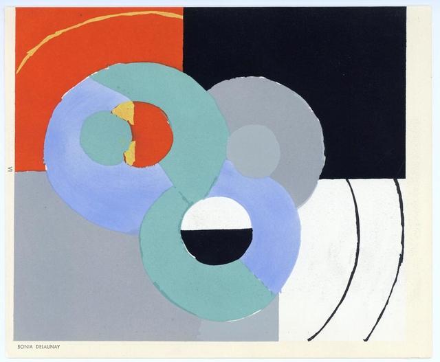 Sonia Delaunay, ‘Témoignages pour l'art abstrait’, 1952, Print, Colour pochoir on wove paper, artrepublic