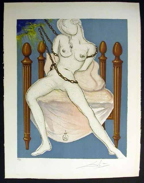 Salvador Dalí, ‘Ceciles Chastity’, 1969, Print, Lithograph in colors on paper, Chelsea Art Group