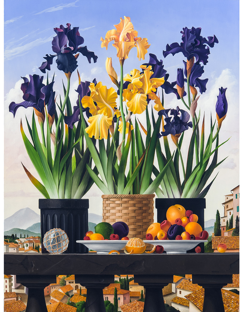 James Aponovich, ‘3 Pots of Iris’, 2007, Clark Gallery