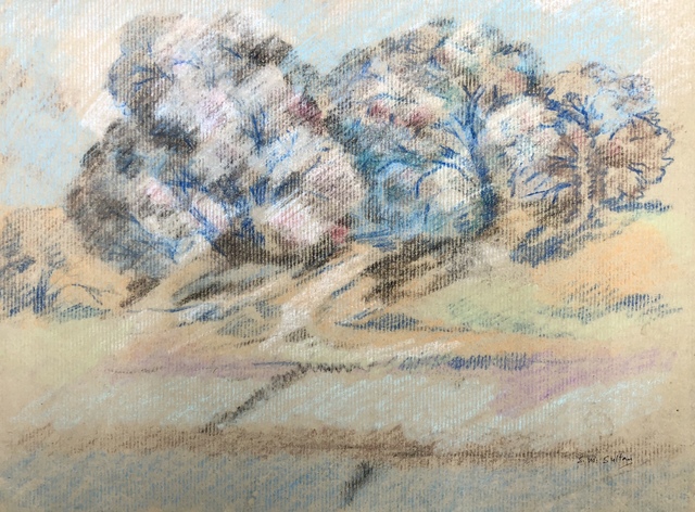 Sheikh Mohammad Sultan, ‘Untitled’, 1960s, Mixed Media, Pastel on paper, Eye For Art Houston