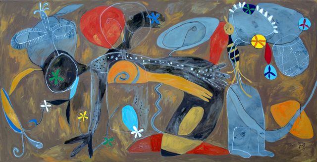 Méné, ‘La chute des forts ’, 2019, Painting, Mixed media on canvas, OH GALLERY