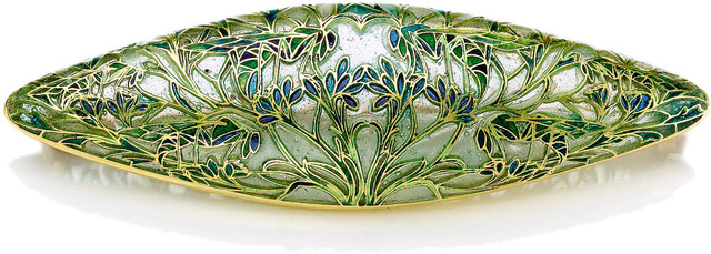 René Lalique, ‘Grasshoppers in Branches Brooch’, circa 1904-1906, Design/Decorative Art, Gold, plique-à-jour enamel, Sotheby's: Important Design