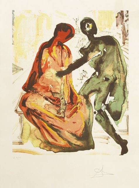 Salvador Dalí, ‘ANTOINE ET CLÉOPÂTRE’, 1979, Print, Lithograph printed in colours, Sworders