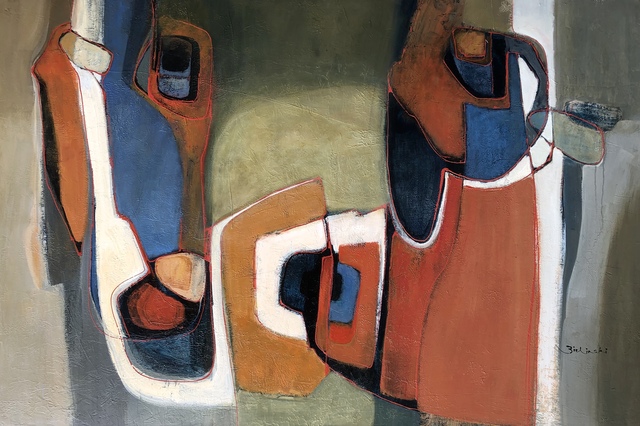 Ann Zielinski, ‘Copan Messages’, 2019, Painting, Acrylic on Canvas, Kurbatoff Gallery