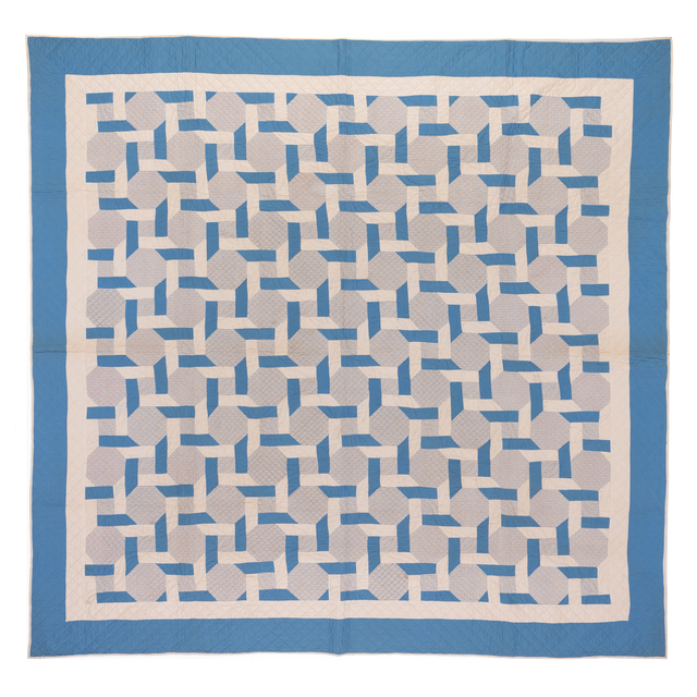 ‘Interlocking Squares’, circa 1920, Textile Arts, Coton, PIASA