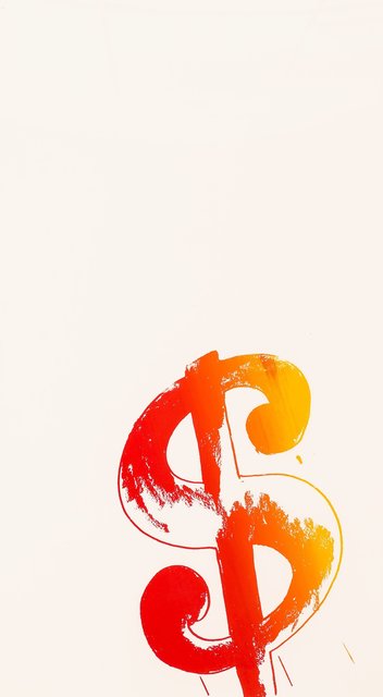 Andy Warhol, ‘Dollar Sign ($) (Orange and Red)’, 1982, Print, Screenprint on paperboard, Heritage Auctions
