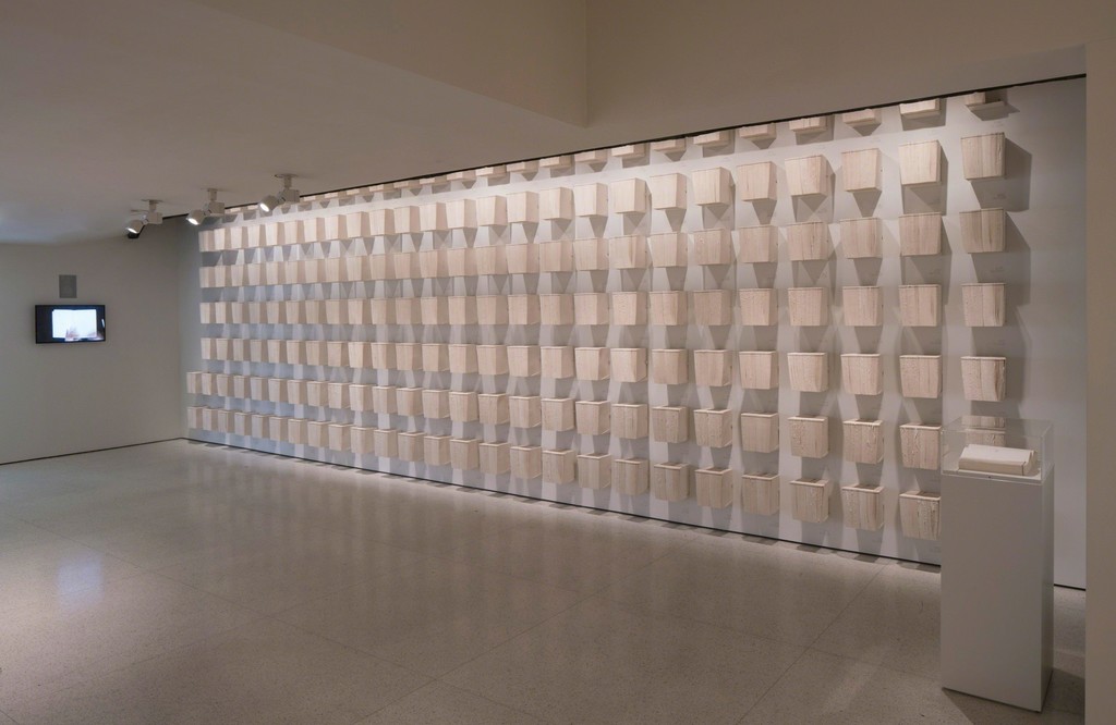 Installation View: But a Storm Is Blowing from Paradise: Contemporary Art of the Middle East and North Africa, Solomon R. Guggenheim Museum, New York, April 29–October 5, 2016 Photo: David Heald Installation View: But a Storm Is Blowing from Paradise: Contemporary Art of the Middle East and North Africa, Solomon R. Guggenheim Museum, New York, April 29–October 5, 2016 Photo: David Heald