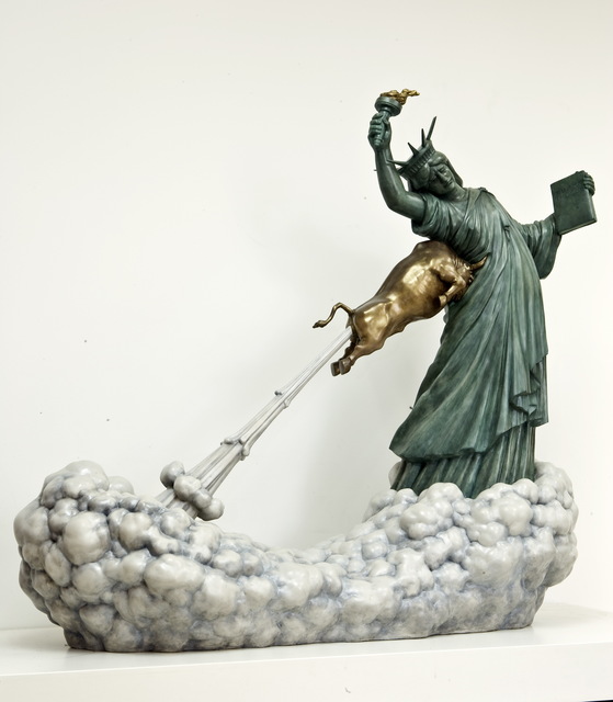 Chen Wenling, ‘Statue of Liberty and the Golden Bull’, 2009, Contemporary by Angela Li