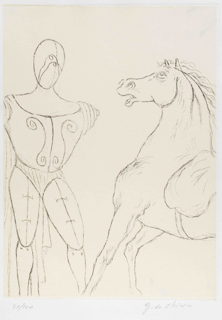 Giorgio de Chirico, ‘Cavallo e Trovatore’, 1969, Wallector