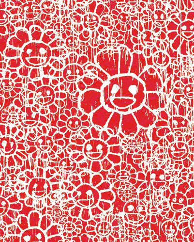 MADSAKI, ‘FLOWERS C RED BY MADSAKI X TAKASHI MURAKAMI’, Marcel Katz Art