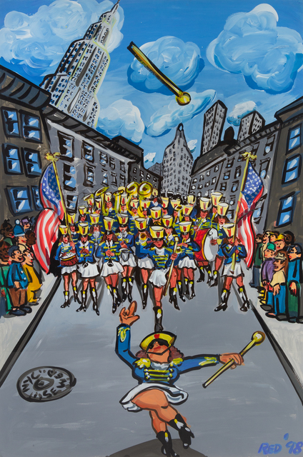 Red Grooms, ‘Study for Strike Up the Band’, 1998, Painting, Latex on board, Hindman