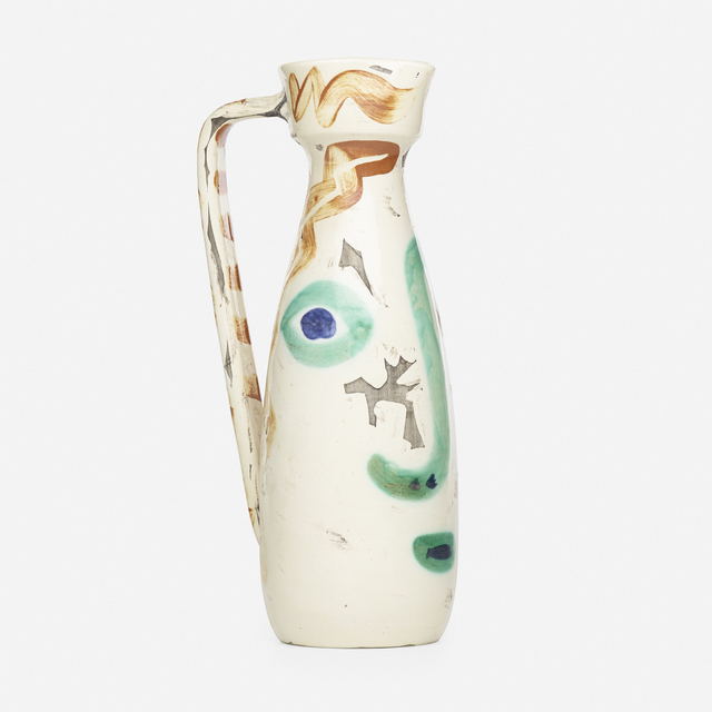 Pablo Picasso, ‘Visage jug’, 1969, Textile Arts, Glazed and incised earthenware decorated in engobe, Rago/Wright