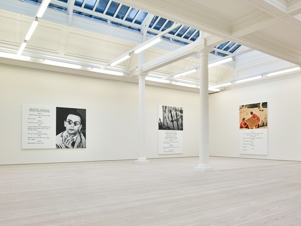 John Baldessari: Pictures & Scripts, Installation View, Marian Goodman Gallery, London, February 28 - April 25, 2015 John Baldessari: Pictures & Scripts, Installation View, Marian Goodman Gallery, London, February 28 - April 25, 2015