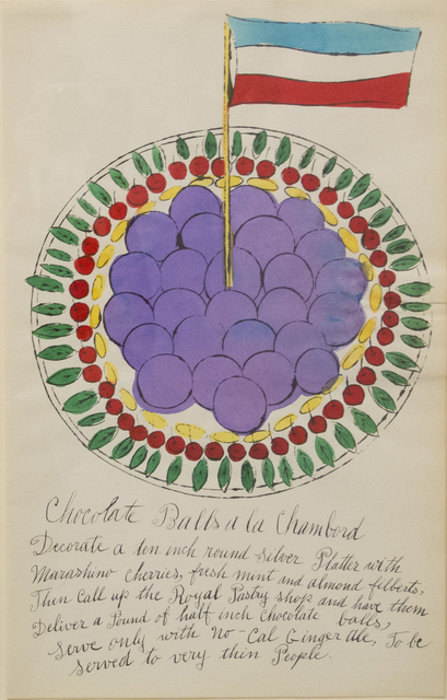 Andy Warhol, ‘Chocolate Balls a la Chambord’, 1959, Allouche Gallery