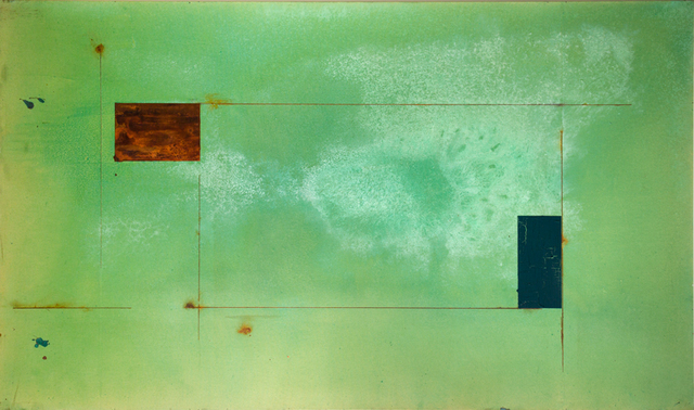José Bechara, ‘Para cobre ’, 2020, Painting, Acrylic, oxidation of cupric and ferrous emulsions on truckload cover, LURIXS: Arte Contemporânea