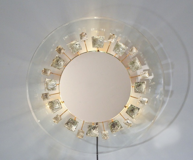 Max Ingrand, ‘Rare Illuminated Mirror by Max Ingrand for Fontana Arte’, ca. 1966, Design/Decorative Art, Glass, Brass, Donzella LTD