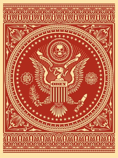 Shepard Fairey, ‘Presidential Seal (Red)’, 2007, Black Book Gallery