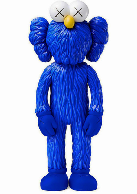 KAWS, ‘KAWS BFF Blue Companion (blue KAWS BFF)’, 2017, Sculpture, Painted Vinyl Cast Resin Figure, Lot 180