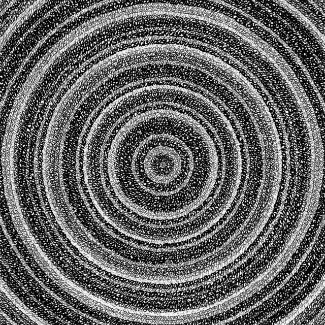 James Vance, ‘"Concentric Ink 3"’, 2019, Drawing, Collage or other Work on Paper, Ink on paper, Parlor Gallery