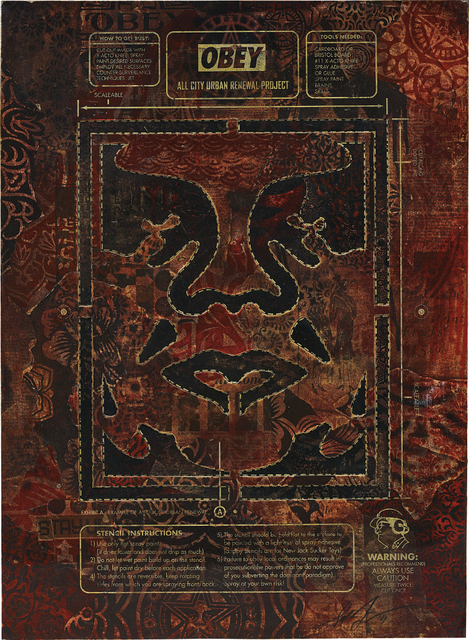 Shepard Fairey (OBEY), ‘Urban Renewal Stencil’, 2011, Phillips