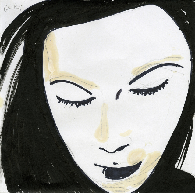 Alex Katz, ‘Beauty 1’, 2019, Painting, Ink, pencil, marker, oil on paper, Galerie Boisseree